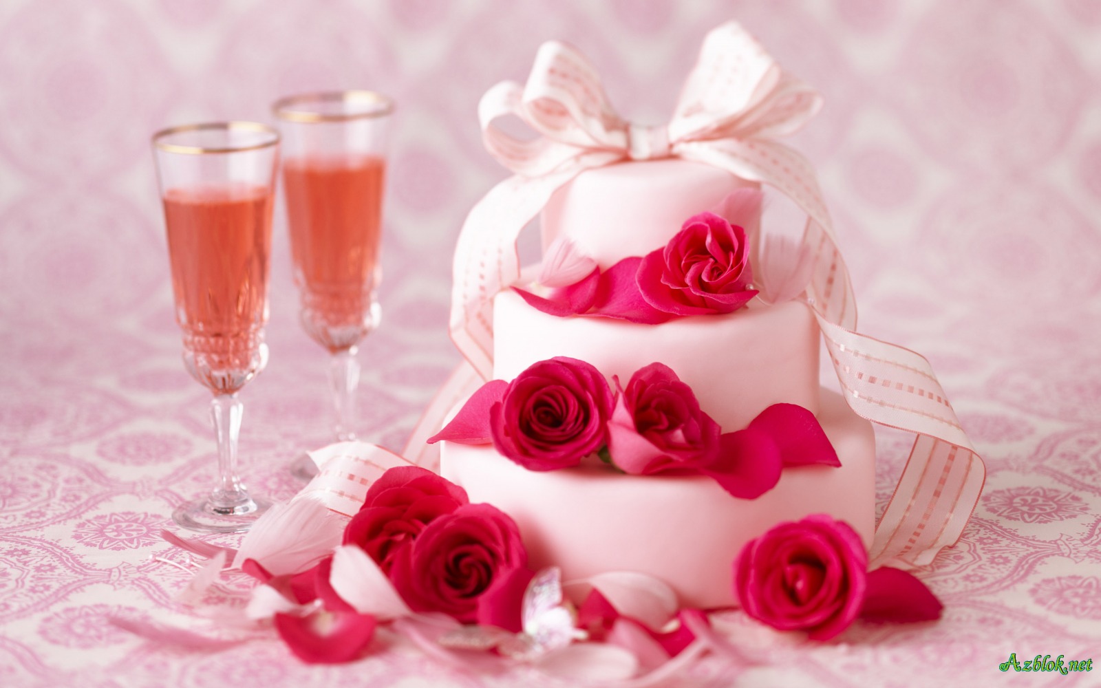 cake with rose and , download photo, wallpapers for desktop