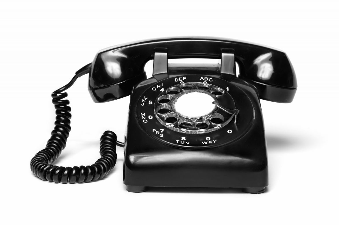 black , old Phone, photo, clipart